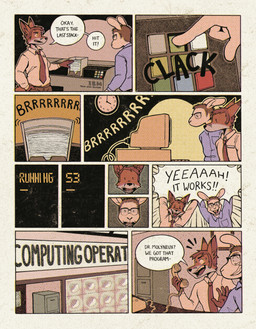 anthro college duo male school tuvvin canid canine fox lagomorph leporid mammal rabbit absurd_res comic hi_res