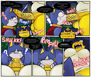 anthro big_penis blue_body blue_fur duo female forced fur genitals huge_penis intersex intersex/male male male/female male/male penis yellow_body yellow_fur awakecore animal_crossing nintendo ankha_(animal_crossing) rover_(animal_crossing) felid mammal comic