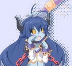 :o black_sclera blue_body blue_skin blush bodily_fluids chain duo female good_parenting halftone halftone_background hand_on_head horn not_furry open_mouth pattern_background petting simple_background solo_focus tears plus9 shinrabanshou asmodeus_(shinrabanshou) astaroth demon humanoid daughter_(lore) mother_(lore) mother_and_child_(lore) mother_and_daughter_(lore) parent_(lore) parent_and_child_(lore) parent_and_daughter_(lore)