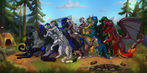 accessory anal anal_penetration animal_genitalia black_body black_fur black_stripes blue_body blue_fur blue_penis breast_grab breasts camping camping_tent cinder_(brutusthewerewolf) cock_ring evelyn_(brutusthewerewolf) forest fur furgonomic_piercing furgonomics genital_piercing genitals gold_stripes grey_body grey_fur group group_sex hair hand_on_breast herm herm/male intersex intersex/male jewelry kieranwulf knot knotted_penis long_hair male orange_pawpads orgy pawpads penetration penis penis_accessory penis_jewelry piercing pink_penis plant public public_nudity public_sex purple_penis red_body red_fur red_scales rex_tenchi(rextenchi) sarah_(brutusthewerewolf) scales scratching sex sheath sheath_piercing short_tail shorthair stripes tail tail_mouth taur_on_taur tree unusual_anatomy unusual_tail vaginal vaginal_penetration volnar white_body white_fur white_stripes yellow_body yellow_fur yuukisnep zephyra_(brutusthewerewolf) aleks_pakaralex mythology akira_blaze carlevin fierceopal_(character) shorttail softpurr_(character) zepp_the_goo_wolf canid canine canis chakat dragon felid felid_taur feline feline_taur fox goo_creature lynx mammal mammal_taur mythological_creature mythological_scalie pantherine scalie snow_leopard taur tiger wolf absurd_res hi_res