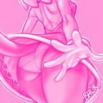 anthro bottomwear breasts butt butt_focus clothed clothing dress female gloves handwear panties panty_shot presenting presenting_hindquarters presenting_panties skirt solo tail tail_under_skirt underwear upskirt bhawk sega sonic_the_hedgehog_(series) amy_rose eulipotyphlan hedgehog mammal 1:1 2019 low_res signature