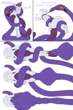 abdominal_bulge anthro bdsm belly big_tail bondage bound bulge coiling coiling_another coiling_around_arm coiling_around_body coiling_around_leg detailed_bulge duo endosoma featureless_crotch feet_first feral flustered imprint light_bondage male male/male male_pred muffled nervous nervous_smile offering_to_another oral_vore predator/prey predator/prey_play prey_imprint prey_outline safe_vore same_size_vore smug smug_face smug_grin soft_vore squirming stretchy_belly struggling struggling_prey suspended_by_tail suspension tail teasing text tight_belly vore willing_prey conditional_dnp samagthrav2 nintendo pokemon arbok generation_1_pokemon legendary_pokemon mewtwo pokemon_(species) absurd_res comic english_text hi_res