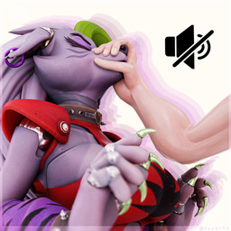 anthro big_breasts breasts clothed clothing ear_piercing ears_down eyes_closed female hair hand_on_mouth machine offscreen_character piercing pivoted_ears simple_background snout_grab xuyachu mayosplash_(modeler) five_nights_at_freddy's five_nights_at_freddy's:_security_breach scottgames shut_(meme) steel_wool_studios roxanne_wolf animatronic canid canine canis mammal robot wolf 1:1 2025 3d_(artwork) digital_media_(artwork) hi_res