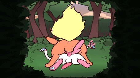 3_toes all_fours anal anal_orgasm anal_penetration animal_genitalia animal_penis anus audible_ejaculation backsack balls balls_deep blue_pawpads bodily_fluids bouncing_balls butt canine_genitalia canine_penis cum cum_in_ass cum_inside cum_while_penetrated dialogue dominant dominant_feral dominant_male duo ejaculation feet feral feral_on_feral feral_penetrated feral_penetrating feral_penetrating_feral forest from_behind_position fur genital_fluids genitals grass hands-free humanoid_genitalia knot knotted_penis knotting lying lying_on_ground male male/male male_penetrated male_penetrating male_penetrating_male mounting nude on_front on_ground orange_body orange_fur orgasm outside outside_sex pawpads penetration penile penile_penetration penis penis_backwards penis_in_ass pink_body pink_fur plant prone_bone_position rear_view ribbons sex shrub sound_effects submissive submissive_feral tail thrusting toes tree white_body white_fur boochaflare nintendo pokemon eeveelution flareon generation_1_pokemon generation_6_pokemon pokemon_(species) sylveon 16:9 2d_animation animated hi_res loop sound webm widescreen