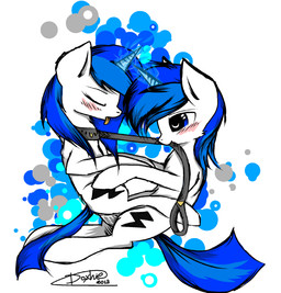 animal_genitalia animal_penis blue_eyes blue_hair blush cutie_mark duo equine_genitalia equine_penis erection female feral from_front_position fur genitals hair horn male male/female mastery_position nude on_top penis sex simple_background straddling tongue tongue_out daxhie_(artist) hasbro my_little_pony brainstorm_(character) equid equine horse mammal digital_media_(artwork) brother_(lore) brother_and_sister_(lore) incest_(lore) sibling_(lore) sister_(lore)