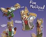 anthro clothing fur male open_mouth simple_background solo habiyeru nintendo star_fox fox_mccloud canid canine canis fox mammal 2018 absurd_res digital_media_(artwork) hi_res