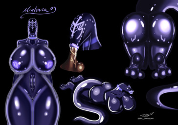 big_breasts big_butt bimbofication breasts butt choker duo eyeless feet fellatio female foot_fetish foot_focus genitals glistening glistening_body glowing glowing_markings glowing_nipples huge_breasts huge_butt jewelry lips lipstick makeup malovia markings monster_girl_(genre) necklace nipples oral penile penis purple_body requesting sex sex_request solo_focus tail vulva wet m_owstoni alien annelid humanoid leech monster worm hi_res