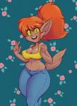 2018 big_breasts bottomwear bra breasts canid canine cleavage clothed clothing denim denim_bottomwear denim_clothing female flauschdraws ghoul_school hair hanna-barbera jeans looking_at_viewer mammal midriff mythological_canine mythological_creature mythology navel pants scooby-doo_(series) smile solo sports_bra standing thick_thighs underwear were werecanid werecanine werewolf wide_hips winnie_werewolf_(ghoul_school) yellow_bra yellow_clothing yellow_sports_bra yellow_underwear