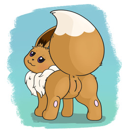 :3 anus bedroom_eyes blush body_blush brown_body brown_ears butt digitigrade dipstick_tail feet female feral genitals gradient_background looking_at_viewer markings narrowed_eyes presenting presenting_hindquarters presenting_vulva purple_eyes quadruped raised_tail seductive simple_background solo tail tail_markings three-quarter_view vulva vulva_blush x_anus sakrem nintendo pokemon thea_(sakrem) eevee generation_1_pokemon mammal pokemon_(species) absurd_res digital_media_(artwork) hi_res krita_(artwork)