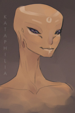 bedroom_eyes bodypaint face_paint female narrowed_eyes not_furry purple_eyes seductive kataphilia halo_(series) microsoft xbox_game_studios alien san'shyuum hi_res tagme