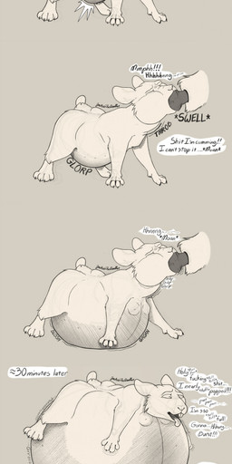 4_toes abdominal_bulge ambiguous_penetrating_feral animal_genitalia animal_penis bodily_fluids breasts buckteeth busty_feral canine_genitalia canine_penis claws close_to_bursting cum cum_ballooning cum_in_mouth cum_inflation cum_inside deep_throat dialogue disembodied_penis drinking drinking_cum duo feet fellatio female female_penetrated feral genital_fluids genitals imminent_popping inflation knot knotting lying lying_on_self male male/female male_penetrating male_penetrating_female multi_nipple neck_bulge nipples offscreen_character offscreen_male on_front open_mouth oral oral_knotting oral_penetration penetration penile penis penis_in_mouth profanity sex sheath small_breasts tail teeth text toes tongue tongue_out vein veiny_knot jackiethedoodler canid canine cricetid hamster mammal rodent absurd_res comic english_text hi_res long_image monochrome tall_image