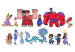 2023 5_fingers accessory animate_inanimate anna_(frozen) anthro armor arthropod asha_(wish) balloon barefoot baymax bear big_hero_6 biped black_eyes black_hair blonde_hair blue_body blue_clothing blue_coat blue_dress blue_shirt blue_skin blue_topwear bottomwear brown_hair bruni_(frozen) butterfly canid canine chameleon child claws clothed clothing coat cookware dipstick_ears dipstick_tail disney disney's_tangled_(film) dragon dress eastern_dragon encanto_(2021) ethan_clade eyebrows eyewear feet female feral finger_claws fingers flexing flower flower_in_hair food footwear fox freckles frozen_(movie) frying_pan fully_clothed fur furred_dragon furred_scalie gesture glasses goo_creature green_body green_bottomwear green_clothing green_eyes green_shirt green_shorts green_topwear group gustavo_freire hair hair_accessory hand_behind_back hand_gesture hand_in_pocket hand_on_hip handwear heart_symbol hi_res high_heels hiro_hamada holding_balloon holding_food holding_frying_pan holding_oar holding_object holding_popsicle honey_(food) honey_pot human inflatable insect jewelry kitchen_utensils large_group lepidopteran living_plushie living_star lizard long_body long_hair looking_at_viewer machine male mammal markings mirabel_madrigal mittens moana moana_waialiki multicolored_ears mythological_creature mythological_scalie mythology necklace necktie nick_wilde oar open_mouth open_smile orange_body orange_fur overalls pascal_(tangled) plant plushie pockets ponytail pooh_bear popsicle purple_armor purple_clothing purple_dress quadruped queen_elsa_(frozen) raised_eyebrow ralph_(wreck-it_ralph) ralph_breaks_the_internet rapunzel_(disney) raya_and_the_last_dragon red_armor red_fox reptile robot scalie shirt shorts simple_background sisu_(ratld) size_difference skunk_stripe smile smirk splat_(strange_world) standing star_(wish) strange_world_(2022) tag_panic tail tail_markings teal_body teal_claws thumbs_up toe_claws tools topwear true_fox vanellope_von_schweetz white_background winnie_the_pooh_(franchise) wish_(film) wreck-it_ralph yesss young zootopia