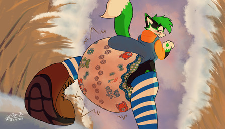 ageplay anthro black_body black_fur blush bodily_fluids boots butt butt_focus clothing diaper diaper_focus feces footwear fur genital_fluids green_hair green_highlights green_markings green_tail hair half-closed_eyes highlights_(coloring) infantilism littlepawz_(diaper) looking_at_diaper looking_back low-angle_view male markings narrowed_eyes onesie open_onesie outside pooping roleplay shoes soiled_diaper soiling soiling_diaper solo straining tail unclean_diaper urine used_diaper using_diaper walking wet_diaper wetting wetting_diaper worm's-eye_view ragesamuraix abuniverse littlepawz programming_socks canid canine canis domestic_dog husky mammal nordic_sled_dog spitz hi_res