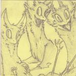 ambiguous_gender feral group looking_at_viewer open_mouth sildre mallory_(sildre) 1:1 2016 sketch