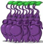 areola big_breasts breasts female inverted_nipples navel nipples not_furry nude overweight overweight_female overweight_humanoid plant simple_background solo white_background shinysteel nintendo pikmin elemental_creature flora_fauna humanoid pikmin_(species) purple_pikmin 2016 hi_res