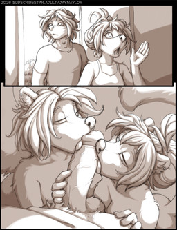 5_fingers anthro anthro_on_anthro balls bodily_fluids breasts butt cum cum_in_vagina cum_inside duo eyes_closed female fingers french_kissing fur genital_fluids genitals group group_sex hair humanoid_hands kissing licking male male/female nude nude_anthro nude_female oral penile penis penis_lick sex text threesome tongue trio conditional_dnp jay_naylor christie_(jay_naylor) connie_(jay_naylor) jalen_reed mammal mephitid procyonid raccoon skunk 2026 comic hi_res sketch url daughter_(lore) incest_(lore) mother_(lore) mother_and_child_(lore) mother_and_daughter_(lore) parent_(lore) parent_and_child_(lore) parent_and_daughter_(lore) pseudo_incest_(lore)