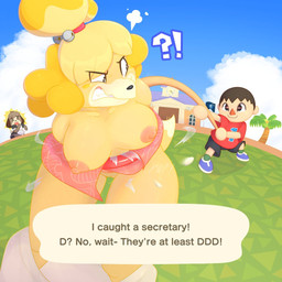 angry anthro areola barely_visible_genitalia barely_visible_vulva bell bottomwear bottomwear_down breasts clothed clothed_human clothed_male clothing cloud coconut dialogue drupe_(fruit) exclamation_point female food fruit fully_clothed fully_clothed_human fully_clothed_male genitals grass group interrobang maid_uniform male male/female net nipples outside palm_tree pink_clothing pink_shirt pink_topwear plant question_mark red_clothing red_shirt red_topwear shirt shocked skirt skirt_down sky text topwear torn_clothing town_hall tree trio uniform voyeur vulva wardrobe_malfunction mehtrashycoon animal_crossing e621 nintendo digby_(animal_crossing) isabelle_(animal_crossing) villager_(animal_crossing) canid canine canis domestic_dog human mammal shih_tzu toy_dog 1:1 2025 colored digital_drawing_(artwork) digital_media_(artwork) english_description english_text shaded brother_(lore) brother_and_sister_(lore) incestuous_voyeur_(lore) sibling_(lore) sister_(lore) twins_(lore)