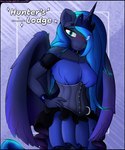 anthro bodily_fluids bottomwear clothing corset crown dress embarrassed female fluffy front_view glowing glowing_eyes glowing_hair hair headgear horn lingerie looking_at_viewer shocked skirt solo spots standing sweat tiara topwear wings killerqueen1911 friendship_is_magic hasbro my_little_pony mythology princess_luna_(mlp) equid equine horse mammal mythological_creature mythological_equine pony winged_unicorn absurd_res alternate_version_at_paywall hi_res
