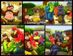 2014 angry avian bag banjo-kazooie banjo_(banjo-kazooie) bear belt bird breegull carrot clothing comic dialog dinosaur goblin green_eyes grublin hat kazooie kitsune_youkai knife mammal outside scalie shorts text tree video_games violence wings
Rating: Safe
Score: 4
User: Byful
Date: March 09, 2014