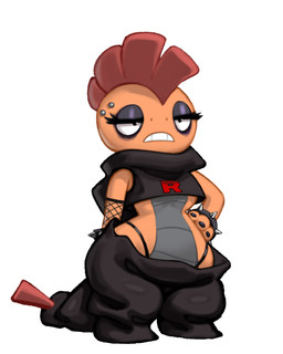 3_fingers alternate_color alternative_fashion anthro anthrofied armwear barbell_piercing bent_arm biped black_bottomwear black_clothing black_eyes black_fingernails black_nails black_pants black_thong black_topwear black_underwear bottomwear bracelet breasts clothed clothed_anthro clothed_female clothing colored_nails crop_top_hoodie earless eyelashes eyeshadow facial_piercing featureless_breasts female female_anthro fingernails fingers fishnet_armwear fishnet_clothing grey_body grey_eyeshadow half-closed_eyes hand_on_hip jewelry makeup medium_breasts midriff multicolored_body nails narrowed_eyes non-mammal_breasts open_mouth orange_body pants piercing pokemorph pseudo_hair punk scales simple_background solo spiked_bracelet spikes standing tail teeth thong thong_straps three-quarter_view topwear two_tone_body under_boob underwear ventral_scales white_background white_sclera wide_hips kujalla nintendo pokemon team_rocket generation_5_pokemon pokemon_(species) scrafty 2025 digital_media_(artwork) full-length_portrait hi_res portrait shaded soft_shading