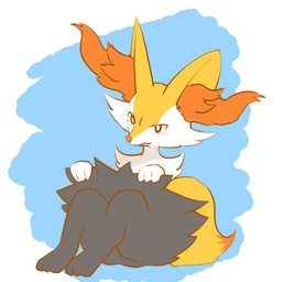 3_fingers 3_toes abstract_background ambiguous_anthro ambiguous_gender anthro arm_tuft biped blue_background blush blush_lines cheek_tuft digitigrade dipstick_tail facial_tuft feet fingers fluffy fluffy_tail front_view fur grey_feet grey_legs hip_tuft inner_ear_fluff looking_at_viewer markings mouth_closed multicolored_body multicolored_fur neck_tuft nude_ambiguous nude_anthro orange_body orange_fur orange_inner_ear_fluff orange_nose orange_tail_tip pointy_ears prick_ears shoulder_tuft simple_background sitting snout solo tail tail_markings tapering_snout three-quarter_view toes tuft two_tone_tail white_background white_body white_fur yellow_body yellow_fur yellow_tail momensarada nintendo pokemon braixen canid generation_6_pokemon mammal pokemon_(species) 2022 colored digital_drawing_(artwork) digital_media_(artwork) flat_colors full-length_portrait hi_res japanese_description portrait translated_description