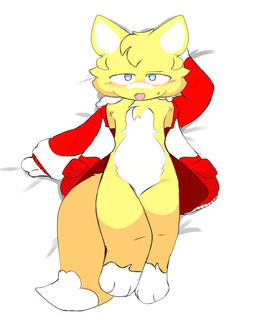 anthro blue_eyes blush blush_lines bodily_fluids clothed clothing dakimakura embarrassed female fox_ears fox_tail fur jacket looking_at_viewer lying on_back open_clothing open_jacket open_topwear red_clothing red_jacket red_topwear solo sweat sweatdrop topwear yellow_body yellow_fur spookicookiebox mochi_(spookicookiebox) canid canine fox mammal colored dakimakura_design sketch