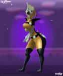 anthro beak belt big_breasts breasts clothed clothing cloud dagger detailed_background eyelashes eyeshadow female fog glistening hood illuminati looking_at_viewer makeup melee_weapon night non-mammal_breasts open_mouth pose sky smile solo standing star starry_sky sword text tight_clothing tongue weapon wide_hips crunchyspoon disney ducktales ducktales_(2017) gabby_mcstabberson avian bird 2017 5:6 digital_media_(artwork) english_text hi_res