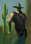 biceps cactus clothing cowboy cowboy_hat hat headgear headwear male muscular muscular_male plant shirt solo topwear sancho_tem cactus_creature cactus_humanoid elemental_creature elemental_humanoid flora_fauna humanoid plant_humanoid absurd_res hi_res