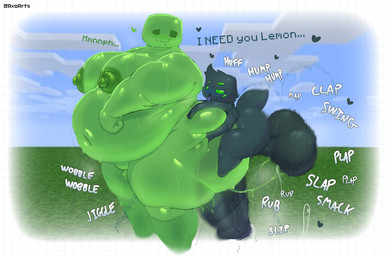 4_arms 6_eyes anthro balls big_balls big_butt big_moobs big_penis bodily_fluids body_hair butt butt_grab canon_couple cloud day dialogue drooling duo foreskin from_behind_position genitals grass green_body green_eyes green_hair green_nipples green_tail hair hairy_balls half-closed_eyes hand_on_butt heart_symbol huge_balls huge_butt huge_penis humanoid_genitalia humanoid_penis hyper hyper_balls hyper_genitalia hyper_penis larger_but_small larger_sub looking_at_another looking_back looking_pleasured male male/male moobs multi_arm multi_eye multi_limb musk narrowed_eyes navel nipples nude obese obese_humanoid obese_male on_grass on_ground onomatopoeia outside overweight overweight_humanoid overweight_male penis perching_position plant romantic romantic_couple saliva sex side_view size_difference small_balls small_but_hung small_penis small_top_big_bottom sound_effects standing standing_sex submissive sweat tail text thick_thighs tongue tongue_out translucent translucent_body axoarts microsoft minecraft mojang xbox_game_studios lemon_(pastelitikiwi) silky_(axoarts) arachnid arthropod cave_spider goo_creature humanoid slime_(minecraft) spider 2026 artist_name digital_media_(artwork) english_text hi_res