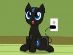 blue_eyes charging charging_pad cleaning_tool eufy_robovac feral grin happy machine male open_mouth outlet ponification pushbutton roomba_pony sitting smile socket socket_outlet solo vacuum vacuum_cleaner what_has_magic_done what_has_science_done badumsquish hasbro my_little_pony roomba fan_character mr._twister_(oc) animate_inanimate equid equine horse living_machine mammal pony robot robot_pony 2020 hi_res