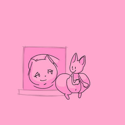 anthro belly belly_overhang big_butt butt double_chin duo eyelashes female huge_butt hyper hyper_butt inflation looking_at_another looking_back looking_back_at_another macro male morbidly_obese navel obese overweight pink_background simple_background smile window kasa_beanie domestic_cat felid feline felis mammal 1:1 2023