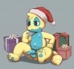 anthro anthrofied balls biped foreskin genitals gift half-closed_eyes half-erect holidays loose_foreskin male narrowed_eyes navel nipples nude penis pokemorph sitting solo young young_anthro lambent christmas nintendo pokemon caprino_bencivenni dunsparce generation_2_pokemon pokemon_(species)