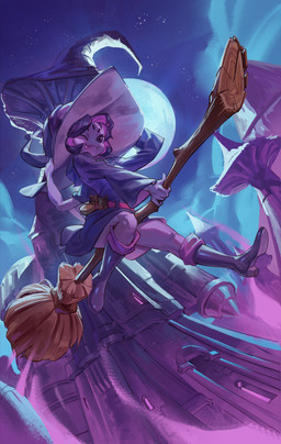5_eyes 6_arms bent_leg black_hair black_sclera boots broom broom_riding building cleaning_tool closed_smile clothed clothed_female clothed_humanoid clothing cute_fangs detailed_background eyelashes fangs female female_humanoid fingers flying footwear fully_clothed fully_clothed_female fully_clothed_humanoid hair happy hat headgear headwear holding_broom holding_cleaning_tool holding_clothing holding_hat holding_headgear holding_headwear holding_object long_sleeves looking_at_viewer mischievous_smile moon mouth_closed multi_arm multi_eye multi_limb night one_eye_closed one_fang perspective pose pouch_(clothing) purple_body purple_skin robe shoes short_hair sky smile smiling_at_viewer solo teeth tongue tongue_out topwear tower wink winking_at_viewer witch_costume witch_hat zeker undertale undertale_(series) muffet animal_humanoid arachnid arachnid_humanoid arthropod arthropod_humanoid humanoid spider spider_humanoid absurd_res hi_res