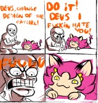 :3 angry broquest comic dialogue domestic_cat duo english_text felid feline felis female feral human humor male mammal meme runaway_foreign_catgirl text unknown_artist /v/
