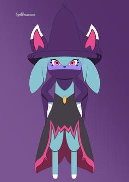 anthro biped clothed clothing dress front_view gradient_background hands_on_waist looking_at_viewer pose simple_background solo standing text toony cyrildraws palworld pocketpair felid feline katress mammal pal_(species) 2024 absurd_res dated digital_drawing_(artwork) digital_media_(artwork) english_text flat_colors full-length_portrait hi_res portrait shaded signature