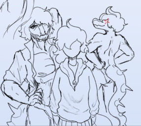 anthro butt clothed clothing collared_shirt crossgender dress_shirt female ftm_crossgender group hair hand_behind_head imminent_sex imminent_threesome long_hair long_tail male mature_anthro mature_male mtf_crossgender muscular muscular_anthro muscular_male open_clothing open_shirt open_topwear pecs shirt skimpy smile snout spiked_tail spikes spikes_(anatomy) stubble tail topwear trio underwear underwear_only sakamtosng cavemanon_studios goodbye_volcano_high ko_op_(game_developer) snoot_game anon_(snoot_game) nick_(gvh) nova_(snoot_game) baryonyx dinosaur human mammal prehistoric_species reptile saurischian scalie spinosaurid theropod 2025 monochrome sketch father_(lore) father_and_child_(lore) father_and_son_(lore) parent_(lore) parent_and_child_(lore) parent_and_son_(lore) son_(lore)