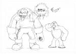 barefoot bottomwear clothed clothing coat duo eyewear feet footwear fur male nude pants parka scar shoes simple_background standing sunglasses topwear tusks white_background archie_comics sega sonic_the_hedgehog_(archie) sonic_the_hedgehog_(comics) sonic_the_hedgehog_(series) tundra_the_walrus mammal marine pinniped walrus greyscale model_sheet monochrome sketch