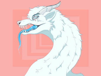 bodily_fluids facial_scar fur horn looking_at_viewer male saliva scar solo teeth tongue white_body white_fur lycan_oskari mythology canid canine canis dragon hybrid mammal mythological_creature mythological_scalie scalie wolf 4:3 hi_res