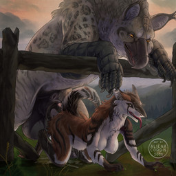 abdominal_bulge animal_genitalia animal_penis anthro anthro_on_feral anthro_penetrated balls bestiality big_balls bodily_fluids breasts duo equine_genitalia equine_penis female feral feral_penetrating feral_penetrating_anthro genital_fluids genitals kneeling male male/female penetration penis sex vaginal vaginal_fluids aliena-cordis european_mythology greek_mythology mythology fenfie tara_(aksel2k) avian hippogriff mythological_avian mythological_creature sergal 1:1 hi_res