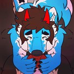 animal_genitalia animal_penis canine_genitalia canine_penis deep_throat duo fellatio genitals guided_fellation male male/male no_gag_reflex oral oral_penetration penetration penile penis sex tail tail_motion tailwag teeth toothy_fellatio mrdarknesswolf dantalos mrdarknesswolf_(character) canid canine canis demon hybrid mammal wolf 1:1 animated short_playtime