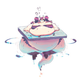 3_toes 4_fingers absolute_territory anthro bar_emanata belly big_belly big_breasts biped black_emanata bodily_fluids bottom_heavy bottomwear breasts clothed clothed_anthro clothed_female clothing collar cracked_ground cracks crop_top dripping emanata feet female female_anthro fingers hair horn huge_belly huge_thighs interrobang lace legwear morbidly_obese morbidly_obese_anthro morbidly_obese_female multi_horn navel obese obese_anthro obese_female overweight overweight_anthro overweight_female pigtails purple_bottomwear purple_clothing purple_collar purple_crop_top purple_hair purple_legwear purple_shirt purple_skirt purple_stockings purple_topwear shirt shocked simple_background skirt solo stockings stuck sweat sweatdrop sweaty_belly sweaty_legs sweaty_thighs tail thick_tail thick_thighs through_floor toes topwear white_background white_horn wide_eyed wide_hipped_anthro wide_hipped_female wide_hips miluinaoxie mythology daisy_(miluinaoxie) dragon mythological_creature mythological_scalie scalie 2022 colored colored_sketch hi_res shaded sketch