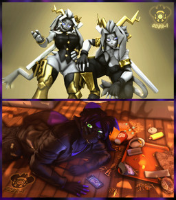 anthro antlers big_breasts blue_eyes breasts burger chicken_meat chicken_nugget clothed clothing detailed_background electronics female food fries fur genitals grey_body grey_fur group horn looking_at_viewer male meat on_ground phone simple_background tail text thick_thighs vulva gdbr-1 seriuswolf_(modeler) the-doomguysfm_(modeler) warfaremachine_(modeler) apu_spills_his_nuggies pseudoregalia gydablark sybil_(pseudoregalia) bovid canid canine caprine fox goat jackalope lagomorph leporid mammal rabbit 3d_(artwork) absurd_res digital_media_(artwork) english_text hi_res meme source_filmmaker_(artwork) watermark