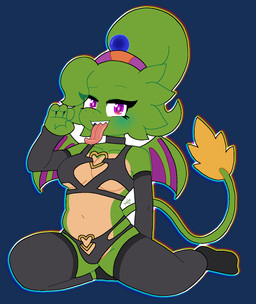 accessory ankle_socks anthro armwear bangs blush choker clothing dragon_wings elbow_gloves feathered_tail feathers female footwear gesture gloves green_body hair hand_gesture handjob_gesture handwear headband heart_buckle hip_squish jewelry kneeling legwear lingerie long_tail long_tongue magenta_eyes midriff multicolored_body navel necklace ponytail prehensile_tail sharp_teeth short_hair socks solo spread_wings suggestive suggestive_gesture tail teeth thigh_highs tied_hair tongue tongue_out two_tone_body wings flamezart mythology arrow_(spdy4) arrow_the_dragon arrow_xiang_long couatl dragon eastern_dragon feathered_scalie feathered_snake hybrid mythological_creature mythological_scalie reptile scalie snake 2024 alpha_channel chromatic_aberration digital_media_(artwork) hi_res
