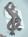 animal_genitalia anthro balls bathing fully_sheathed genitals hair male muscular muscular_anthro muscular_male sheath showering solo tail white_hair patto mythology dark-tojo dragon mythological_creature mythological_scalie reptile scalie 2022 3:4 hi_res