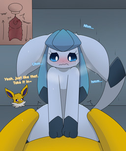 blue_body blue_eyes blush bodily_fluids butt butt_grab cervix color_coded_text cowgirl_position crystal cutaway duo ears_down feet female female_feral female_on_top female_penetrated feral feral_on_feral feral_penetrated feral_penetrating feral_penetrating_feral feral_pov first_person_view from_front_position fur fur_markings genitals hand_on_butt hands_on_hips internal internal_vaginal looking_at_viewer looking_pleasured male male/female male_feral male_on_bottom male_penetrating male_penetrating_female male_pov markings offscreen_male on_bottom on_top penetrating_pov penetration penile penile_penetration penis penis_in_vagina pivoted_ears purple_eyes reaction_shot sex smile straddling sweat sweatdrop tail tears text thrusting toes tongue uterus vaginal vaginal_penetration vulva x-ray_view yellow_body eeveedream_(artist) eeveelution_squad nintendo pokemon lazuli_(eeveelution_squad) speed_(eeveelution_squad) canid canine eeveelution generation_1_pokemon generation_4_pokemon glaceon jolteon mammal pokemon_(species) absurd_res english_text hi_res