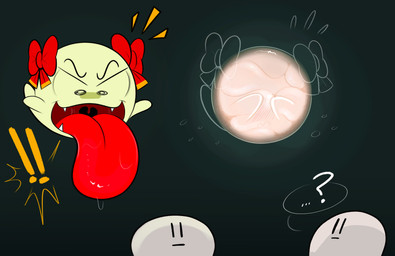 accessory blush blush_lines bodily_fluids bow_ribbon covering covering_face cum embarrassed fangs female genital_fluids green_body group hair_accessory hair_bow hair_ribbon humor internal long_tongue red_tongue ribbons teeth teeth_showing thick_tongue tongue translucent translucent_body trio ota_(artist) mario_bros nintendo paper_mario lady_bow boo_(mario) ghost humanoid spirit hi_res