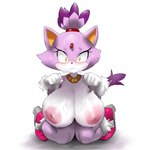 anthro bent_legs big_breasts blush breasts clothing crouching dripping embarrased_horny embarrassed embarrassed_female female fluffy fluffy_tail footwear glistening glistening_body gloves handwear high_heels huge_breasts jewelry looking_at_viewer necklace nude paw_pose pose shoes sketchy solo tail thick_thighs wet teztaz archie_comics idw_publishing sega sonic_the_hedgehog_(archie) sonic_the_hedgehog_(comics) sonic_the_hedgehog_(idw) sonic_the_hedgehog_(series) blaze_the_cat domestic_cat felid feline felis mammal absurd_res hi_res