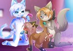 anthro anthro_on_anthro anthro_penetrated anthro_penetrating anthro_penetrating_anthro anus balls biped black_body black_fur black_sclera black_tail blue_body blue_ears blue_eyes blue_fur blue_hair blue_pawpads blue_penis blue_tail blue_tongue blush bodily_fluids brown_body brown_fur brown_tail butt cellphone collar cum cum_from_ass cum_from_mouth cum_in_ass cum_in_mouth cum_in_pussy cum_inside cum_on_butt dominant dominant_young double_penetration electronics erection fellatio female female_penetrated fur genital_fluids genitals gloves_(marking) grey_body grey_fur grey_tail group group_sex hair holding_leash holding_object holding_phone leaking_cum leash looking_pleasured male male/female male_penetrating male_penetrating_female markings multicolored_body multicolored_ears multicolored_fur narrowed_eyes neckwear nude oral oral_penetration orange_hair orgasm pawpads penetration penile penile_penetration penis penis_in_mouth penis_in_pussy phone pink_hair pink_pawpads pink_penis pussy sex smartphone smile spitroast tail threesome tongue tongue_out trio two_tone_body two_tone_ears two_tone_fur vaginal vaginal_penetration white_balls white_body white_ears white_fur white_tail young young_anthro young_on_young young_penetrated vio023 floofy_(character) nikki_(nikkithetanuki) phazon_(character) canid canine canis domestic_cat felid feline felis fox mammal wolf 2023 hi_res signature