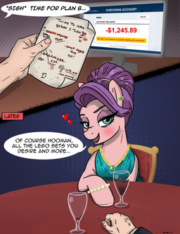 blush bodily_fluids bracelet chair clothed clothing computer dialogue ear_piercing electronics eyelashes female feral furniture hair jewelry letter mature_female piercing pink_body pupils purple_hair quadruped smile speech_bubble sweat table tail text n-o-n friendship_is_magic hasbro my_little_pony spoiled_rich_(mlp) equid equine horse human mammal pony absurd_res english_text hi_res