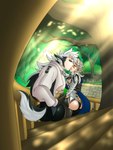 2022 absurd_res ahegarou animal_humanoid armor big_pecs black_hair butt canid canid_humanoid canine canine_humanoid cape clothing corrin_(fire_emblem) corrin_(fire_emblem)_(male) digital_media_(artwork) duo eyelashes eyes_closed femboy fire_emblem fire_emblem_fates fire_emblem_heroes fluffy fluffy_ears fluffy_tail hair hand_holding hi_res human humanoid imminent_kiss keaton_(fire_emblem) kissing legwear long_hair male male/male mammal mammal_humanoid muscular nintendo nipples on_lap panties pecs sitting_on_lap size_difference stairs tail thick_eyelashes thigh_highs underwear white_hair wolf_ears wolf_humanoid wolfskin